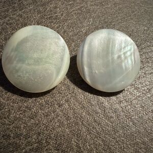 Iridescent Round Button Pair